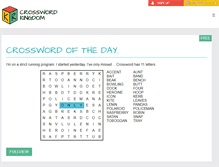 Tablet Screenshot of crossword-kingdom.com